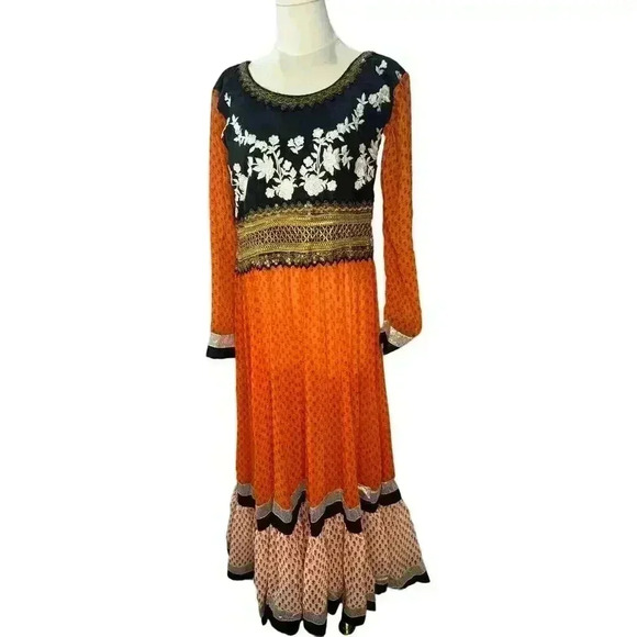 Vintage Dresses & Skirts - Vintage floor length semi stitched boho dress